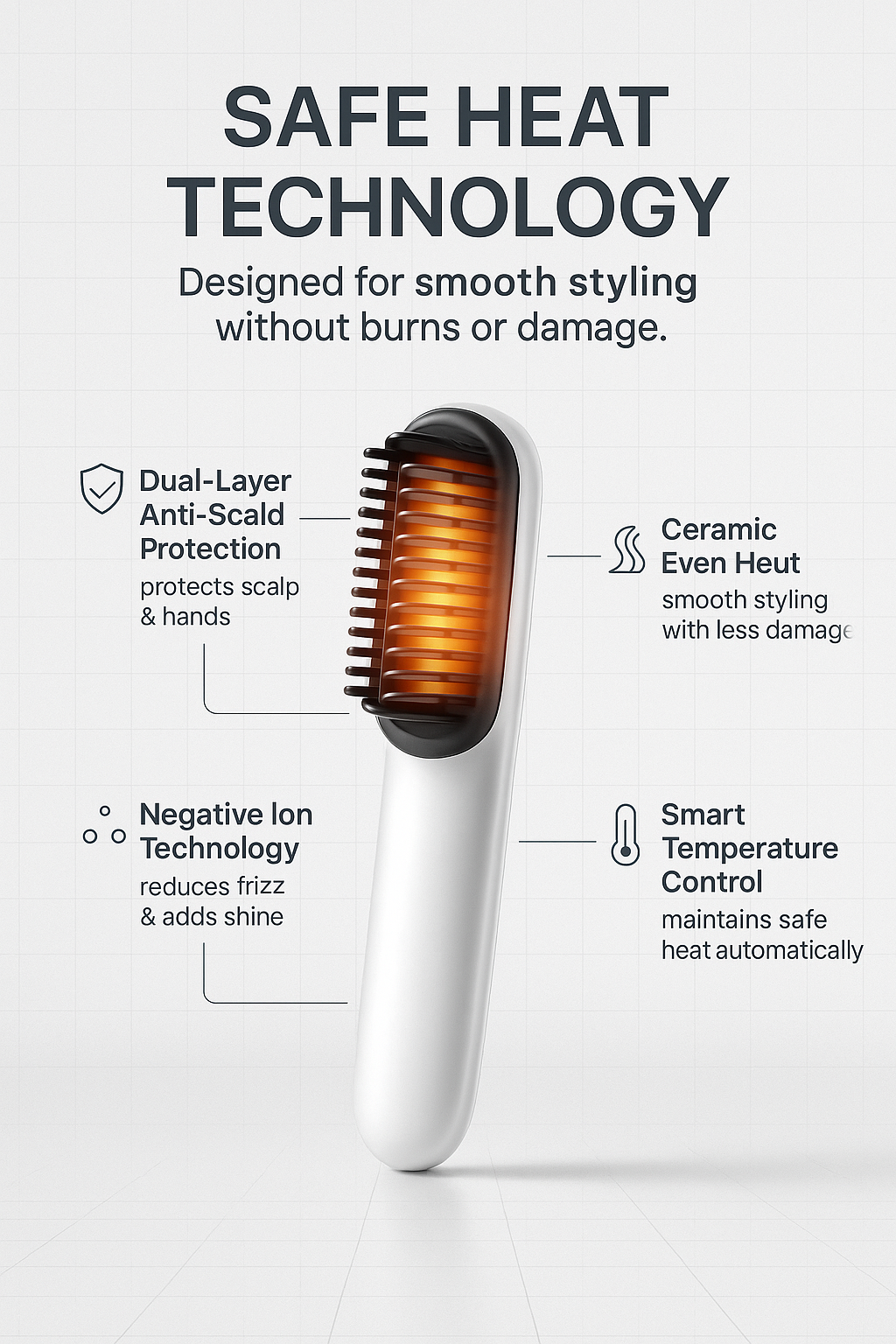 Wireless Straightening Comb