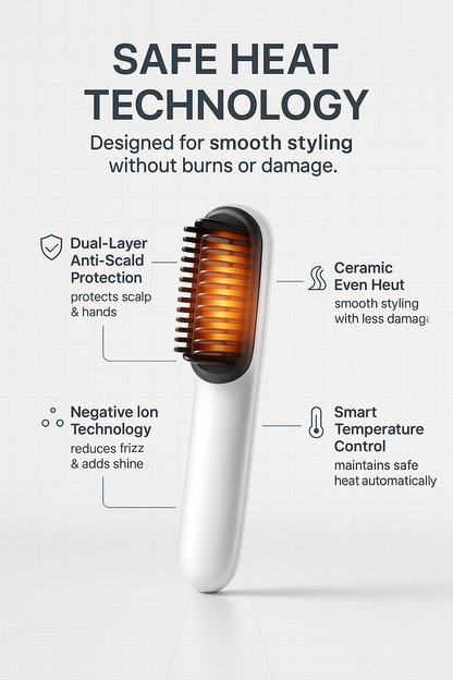 Wireless Straightening Comb