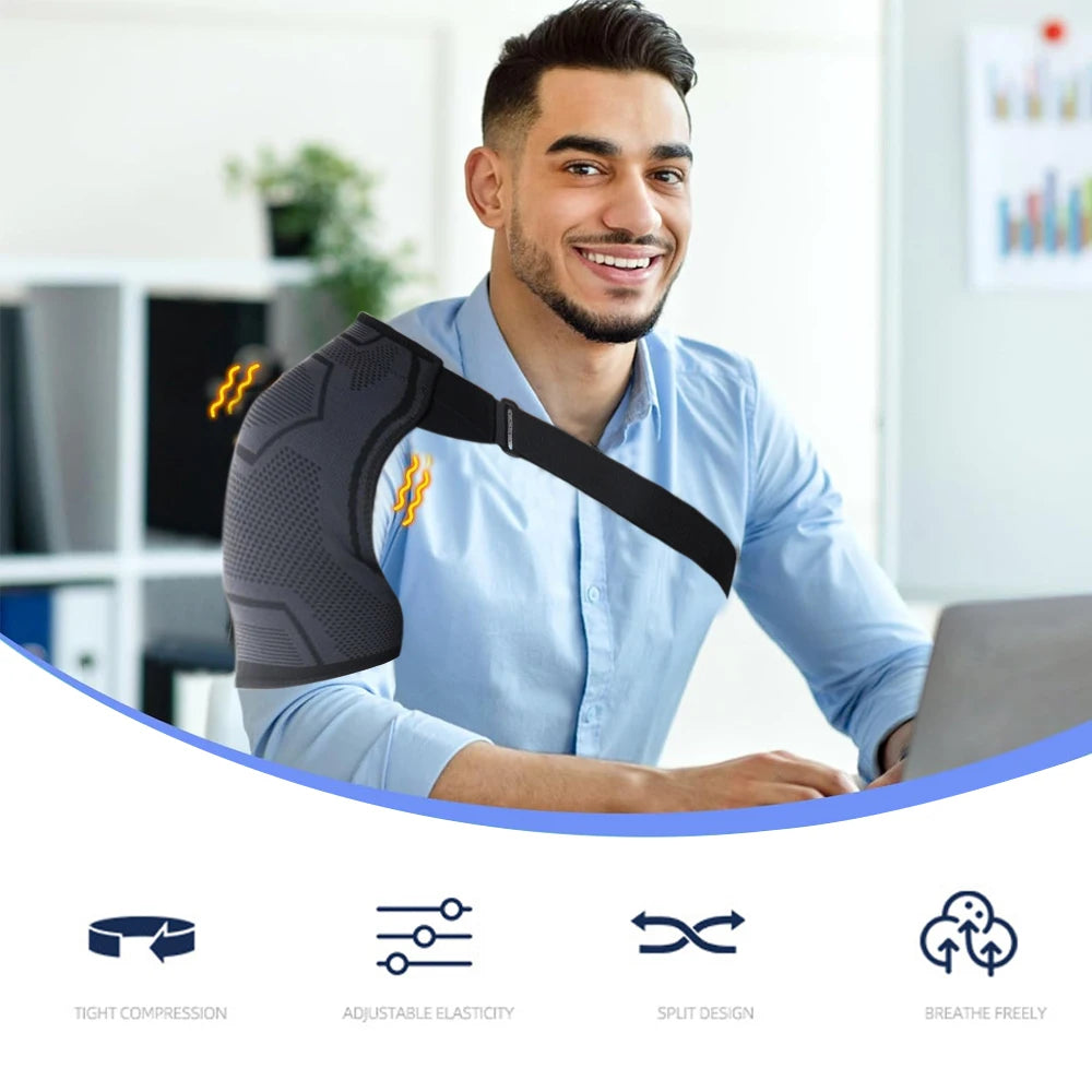 1pc Compression Shoulder Brace, Shoulder Pain Relief Shoulder Orthopedic Brace for Men & Women,Torn Rotator Cuff, Dislocation